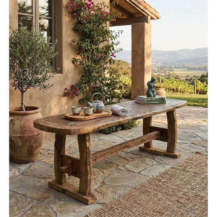 Tavolo legno riciclato 220 cm - Etnico Outlet