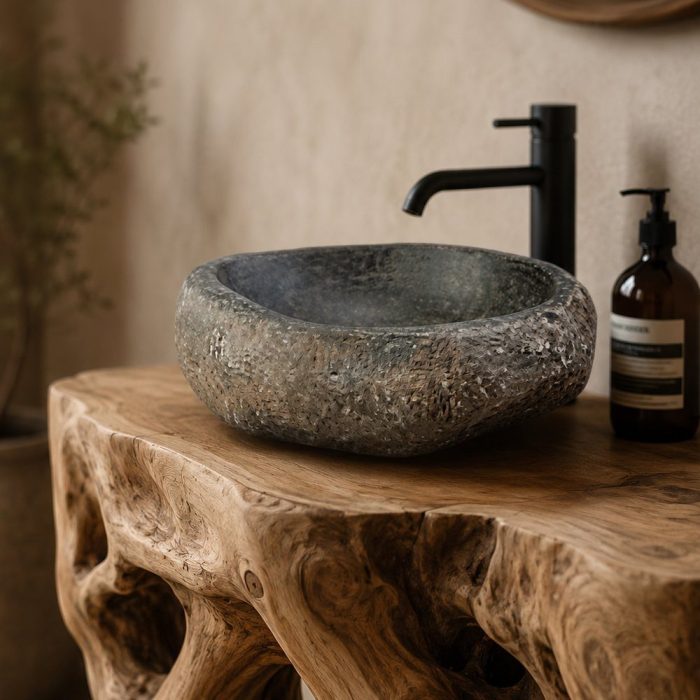 Lavabo pietra naturale irregolare