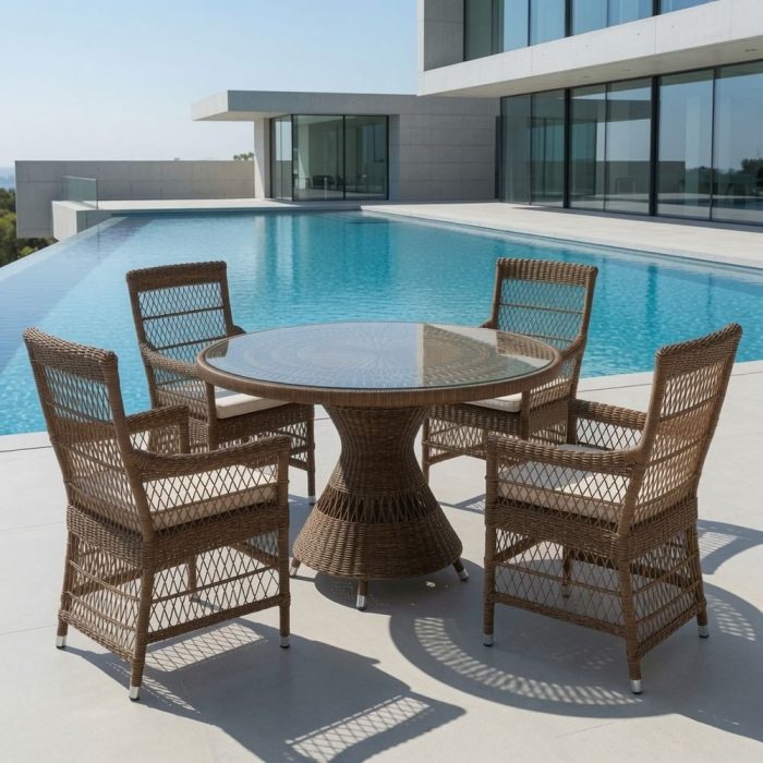 Set terrazza provenzale marrone