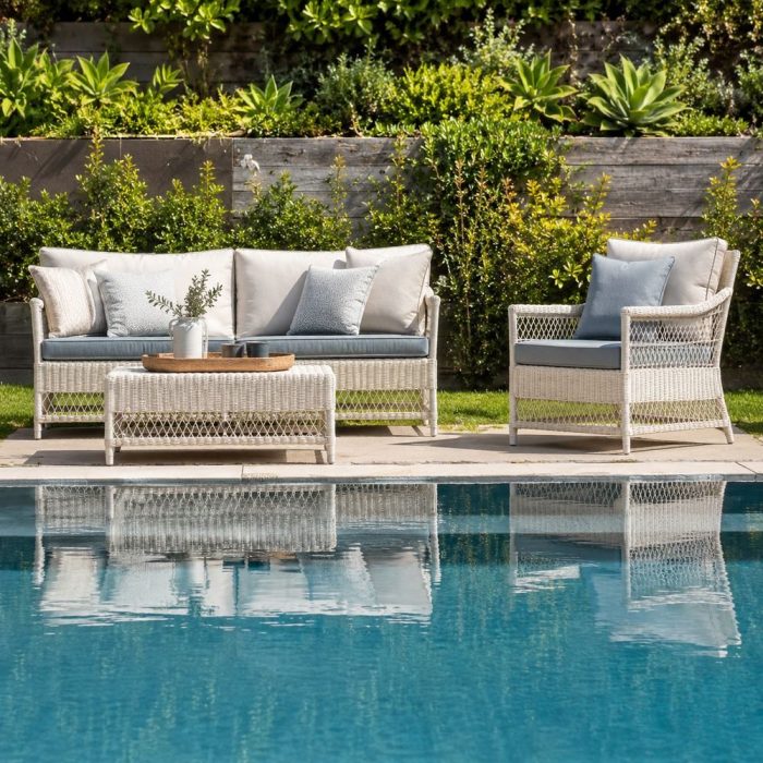 Salotto giardino country chic