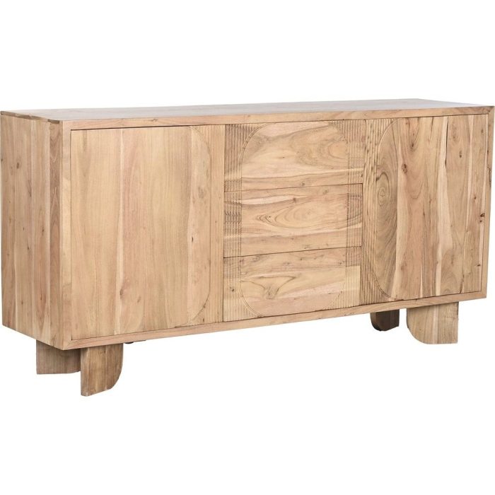 Buffet in legno massello di acacia intagliato - Etnico Outlet