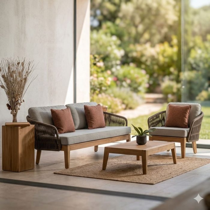 Tavolino Riviera Teak in teak massello - Etnico Outlet