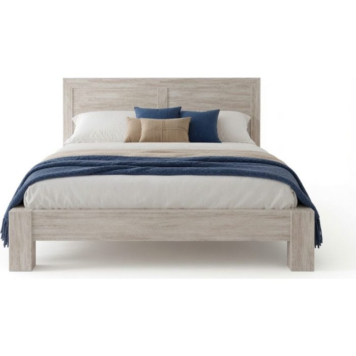 Letto matrimoniale teak sbiancato