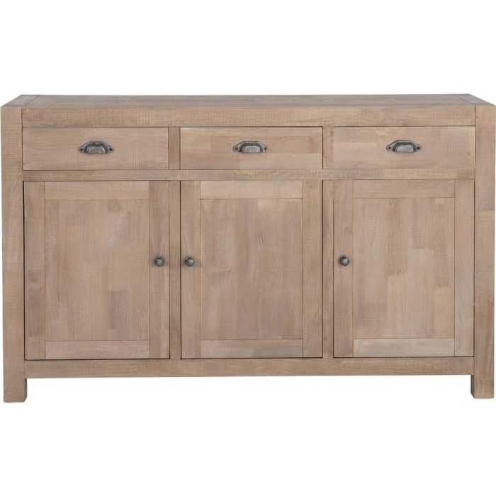 Credenza Farmhouse in legno di pino naturale - Etnico Outlet