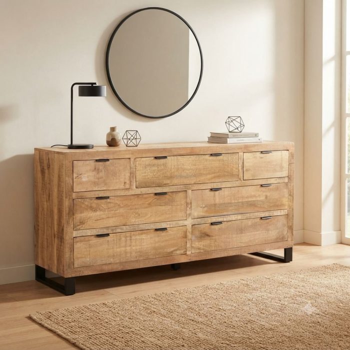 Cassettiera country legno mango