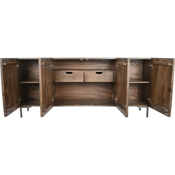 Buffet industrial mango e metallo - Etnico Outlet