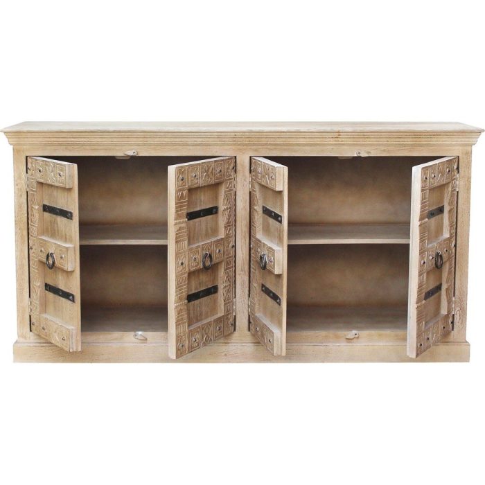 Credenza indiana mango e metallo - Etnico Outlet