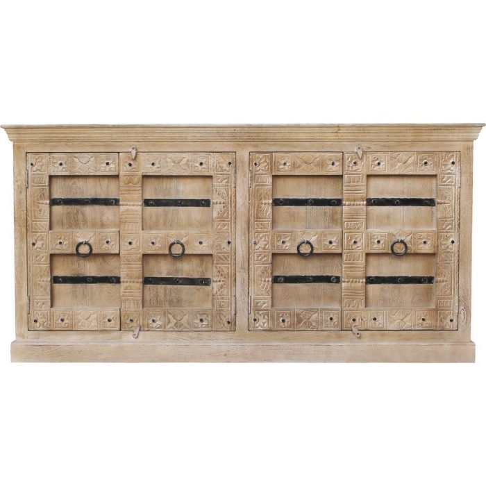 Credenza indiana mango e metallo - Etnico Outlet