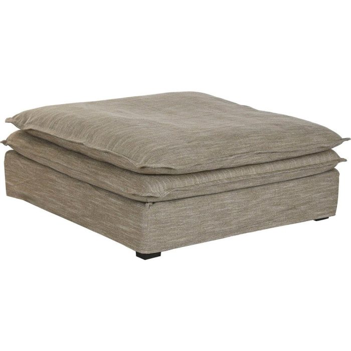 Pouf lino verde grigio