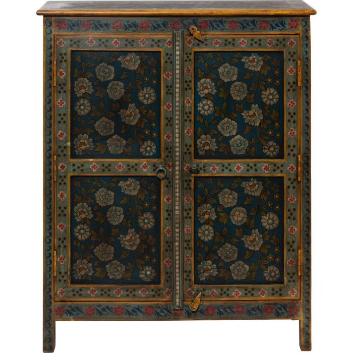 Credenza orientale verde blu
