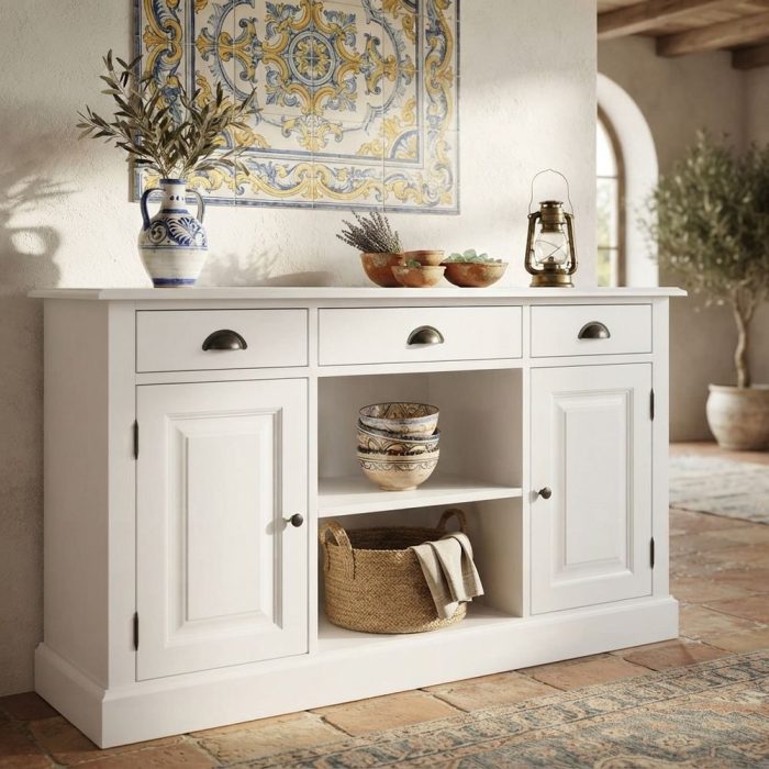 Consolle credenza Shabby chic legno massello SU MISURA