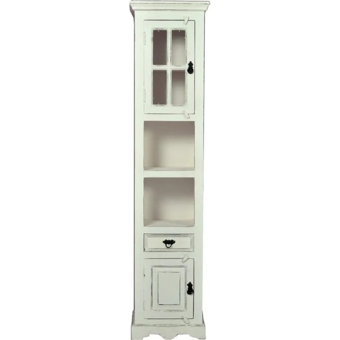 Vetrina colonna provenzale bianca anticata