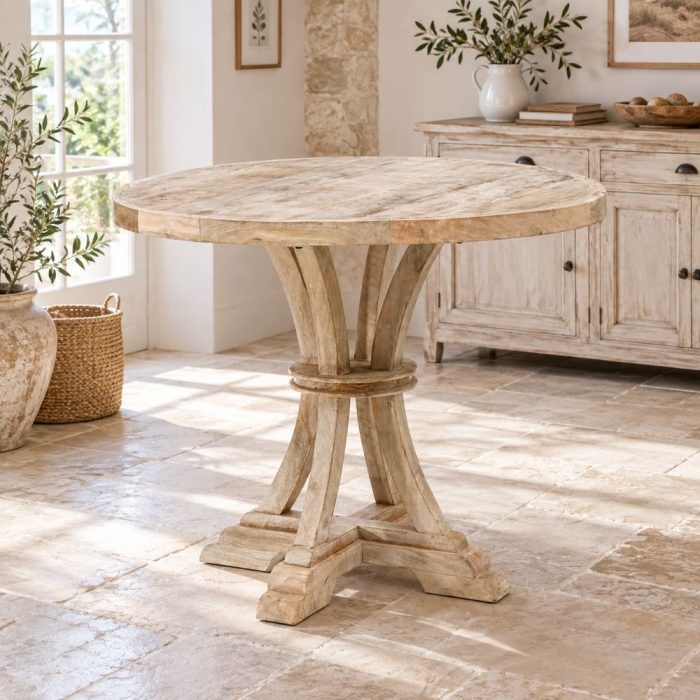 Tavolo rotondo provenzale diametro 85 cm