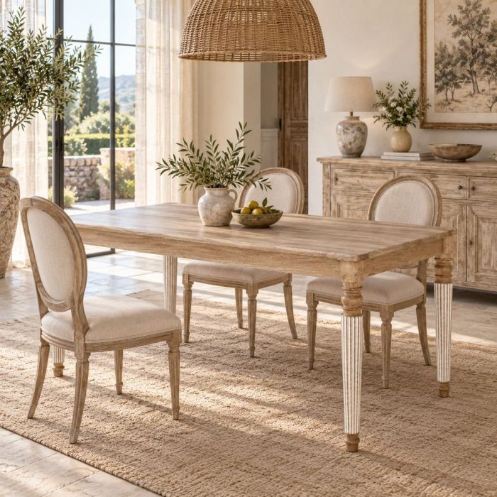 Tavolo elegante country chic