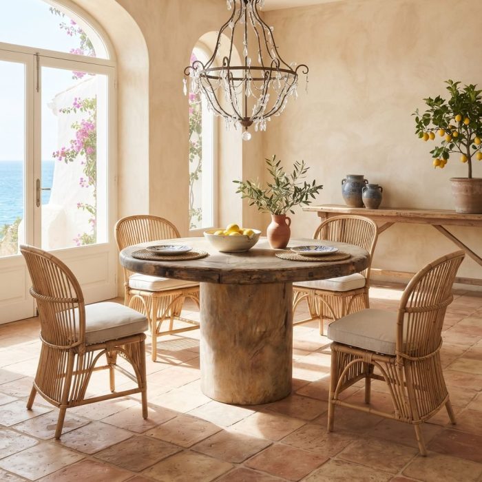 Tavolo country etnico in teak massello - Etnico Outlet