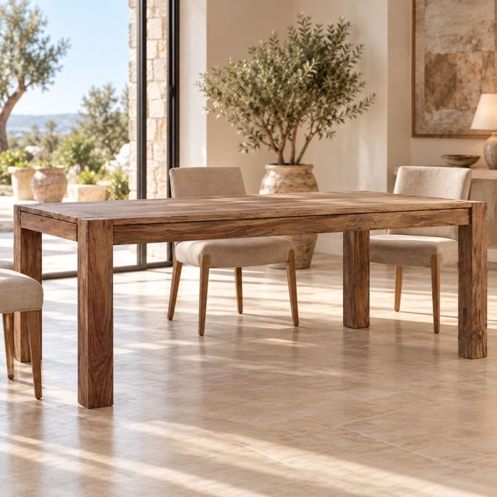 Tavolo etnico legno massello allungabile a 300 cm