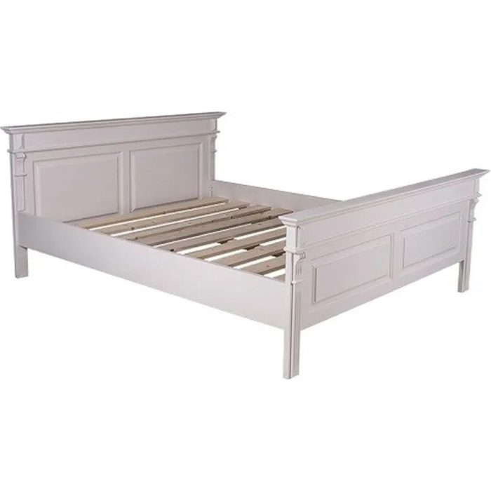 Letto matrimoniale provenzale in legno massello - Etnico Outlet