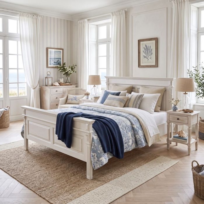 Letto provenzale matrimoniale country SU MISURA