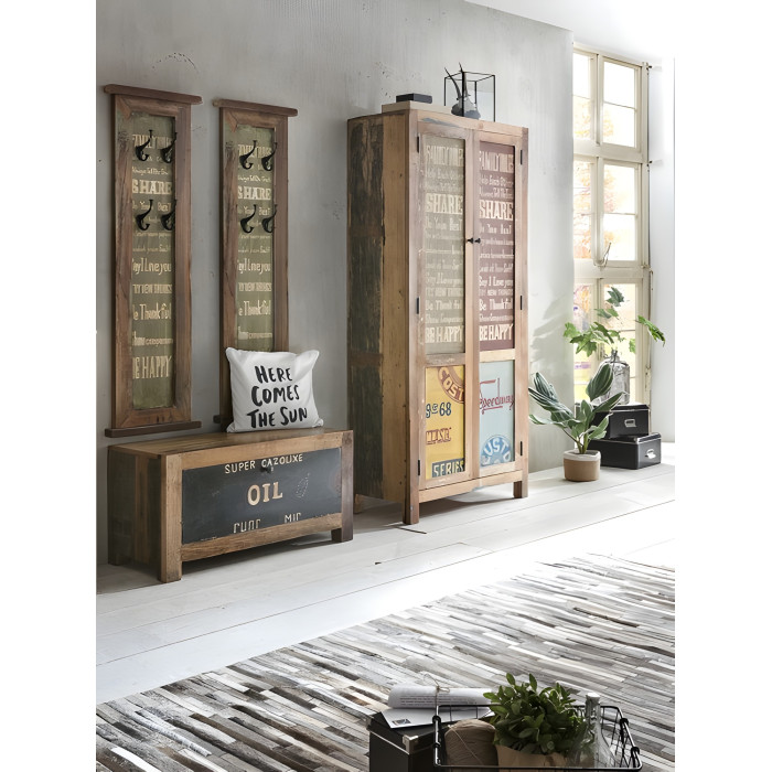 Armadio vintage dipinto