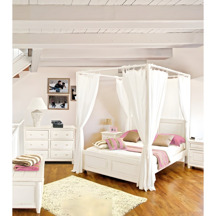 Cassettiera shabby chic 120cm