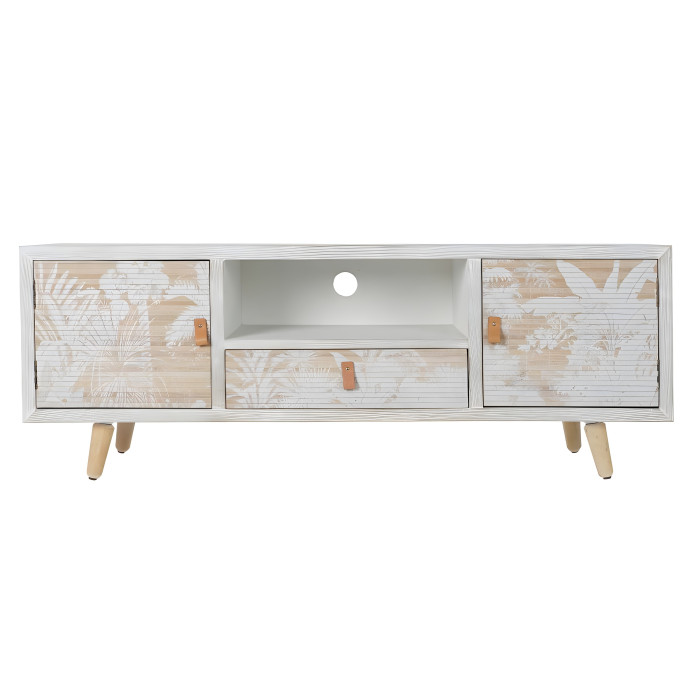 Porta tv jungle bianco in legno
