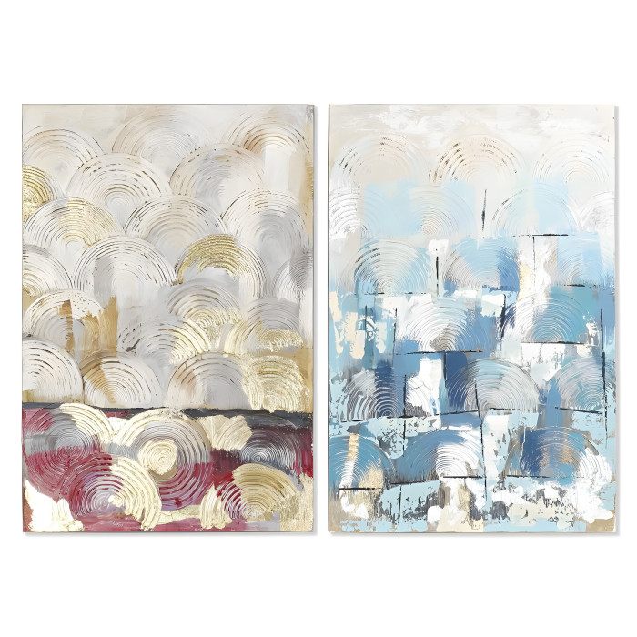 Set 2 quadri design vintage astratti