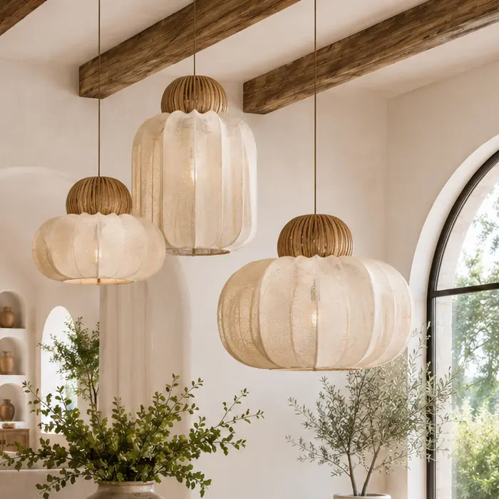 Lampadari a sospensione marocchini in ferro traforato verde o nero stile etnico